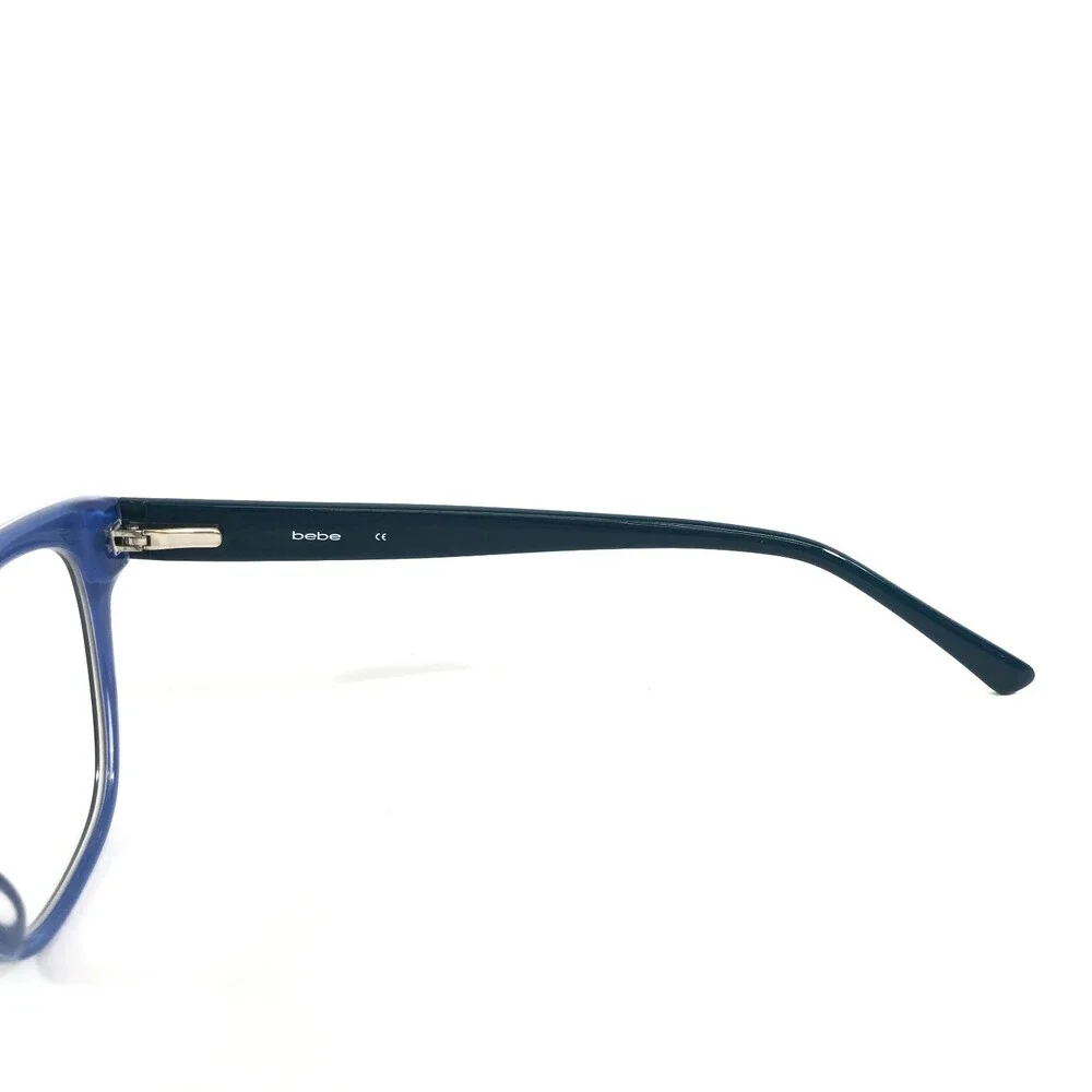 Bebe Eyeglasses Frames BB5194 400 BLUE ANIMAL Black Zebra Print 53-17-140